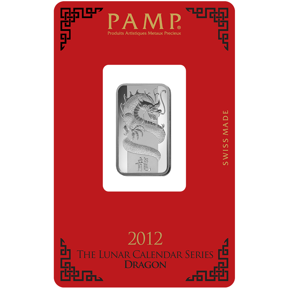 Lunar Dragon Silver Minted Bar - 10g