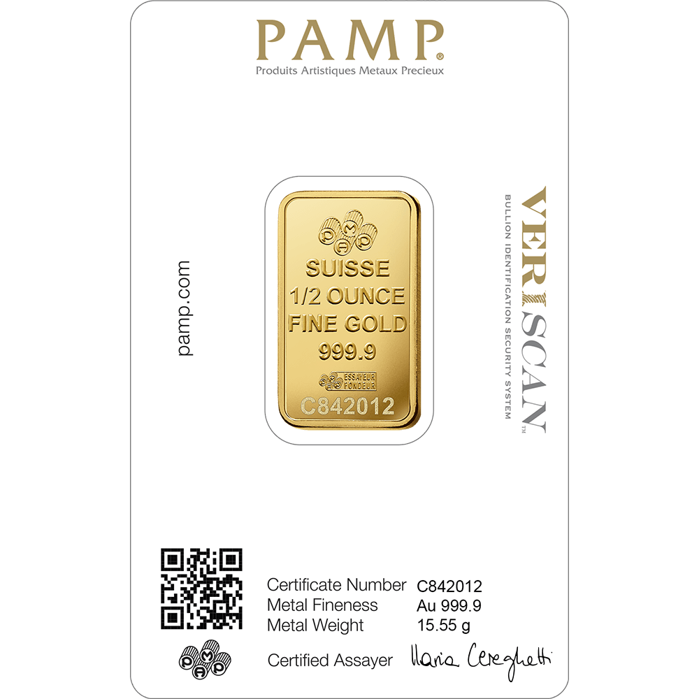 Random Brand 1/2oz Gold Bar