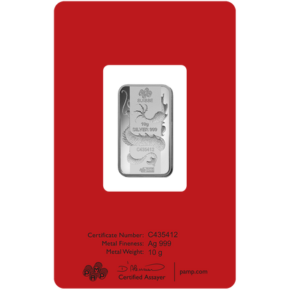 Lunar Dragon Silver Minted Bar - 10g