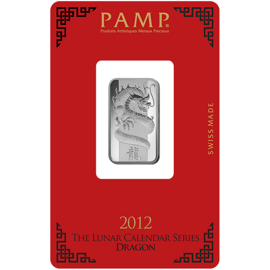 Lunar Dragon Silver Minted Bar - 10g