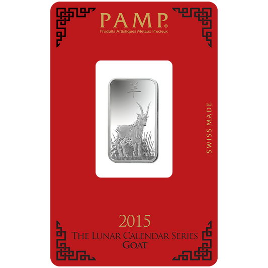 Lunar Goat Silver Minted Bar - 10g