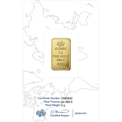 Rosa Gold Minted Bar - 5g